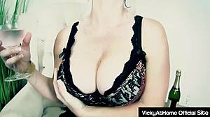 hey, watch chesty mature vicky vette work her pink pussy till it vibrates with pleasure