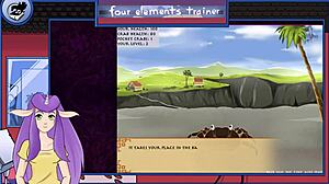 avatar the last airbender four elements trainer part 35 in hentai cartoon anime game