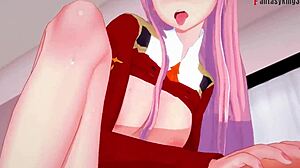 zero two and darling gettin' it on hard in franxx fantasy