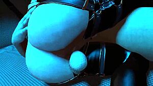 Guy Spooning Two Ladyboys For Blowjob.