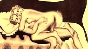 Vintage erotic animation brings retro fantasies to life. pure classic vibes unfold.
