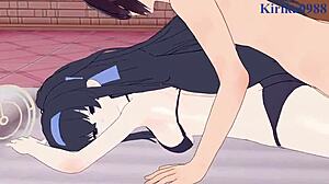 Asuma And Kozeki In Intense Sex! Blue Archive Hentai!