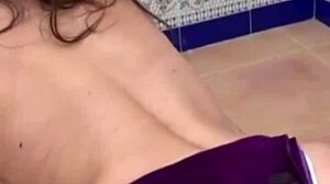 Italian babe so horny for oily anal in POV!