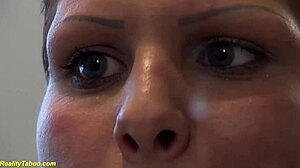 Chubby teen's first steamy shower sex with neighbor! 😲