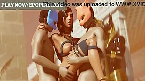 Big ass takes on huge cock, damn!