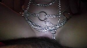 amateur german wife in homemade bdsm fucks my ass with dildo