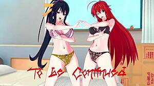 Rias and Akeno askin me somethin in HS DXD NTR madness 2