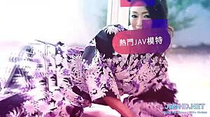 I slam a Japanese chick in stockings hard