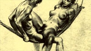 Vintage erotiska teckningar retar med heta hentai-vibbar. Vilka hemligheter gömmer de?