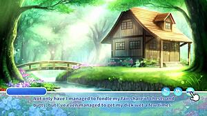 Playing kuri kuri click 2 with oiled big tits massage