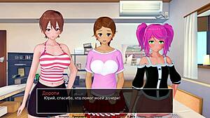 'Is that monster cock ready for the naked milf in the bathroom?'