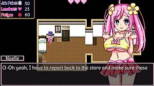 noelle nails it with a wild hentai blowjob