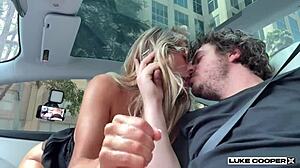 Incredible! Bonnie Blue fucks hard in a self-driving Tesla with huge hentai-inspired pov action!