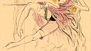 Vintage Erotic Cartoon Illustration