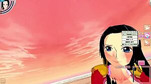 i take pov with boa hancock in 3d hentai anime game