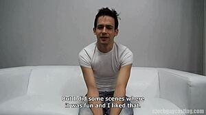 lukas in czech gay casting gives amazing blowjob