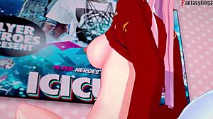 zero two and darling gettin' it on hard in franxx fantasy