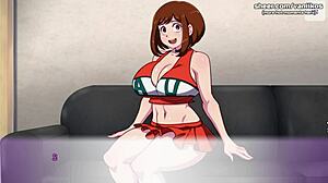 i love watching my hero academia ochako uraraka get her tight little 18+ pussy and ass fucked hard in this anime hentai game waifuhub part 5.