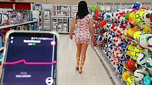 Why is Martinasmith squirting at the mall with toys?