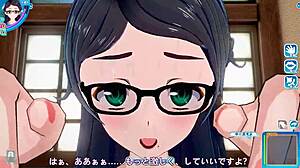 i love this koikatsu sunshine with the glasses girl in cowgirl positon, it's so hot