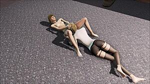 Katsu and Emogene explore lesbian hentai adventures in Fallout 4 anime world