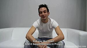 lukas in czech gay casting gives amazing blowjob