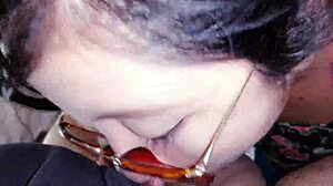 Blonde Mexican babe sucks cock with green eyes! 😍