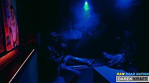 watch these german leather guys go rough in a bareback threesome