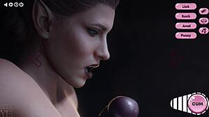 Experienced Milf Dominates Timid Futanari in Animated Scene