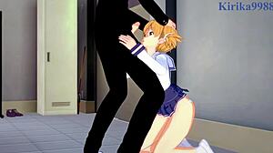 Chiaki Kanda and Kotone Hara in intense 3D cartoon hentai sex scene