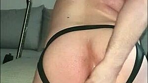 Big Ass Gay Action with Anal Balls and Inflatable Plug Play