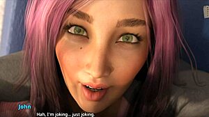 three girls try to knock john off his feet 😏