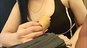 Petite Babe Bent Over With Stepcousin