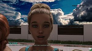 mark's intriguing pool games with stepsister and friends in dorm hentai