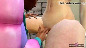 I watch plumber in lesbian animation.