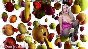 Anal training with a sissy slut in fishnets will make you gay