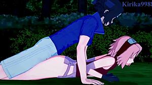 Sakura a Naruko šukají Sasuke