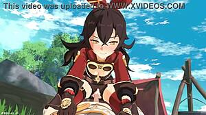 Outride her in genshin impact amber x aether animation