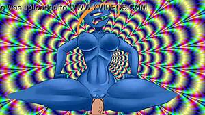 Oh yeah, ride that cock like a psychedelic slut in cowgirl position!