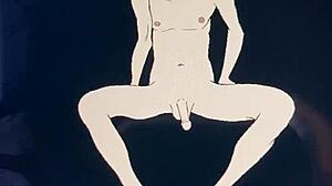 Anime Babe Admires Huge Penis