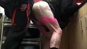 Crossdresser Explores Intense Ass-to-Mouth Action