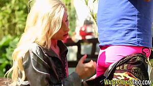 Watersports Whore Gets Slammed Hard in Outdoor Action