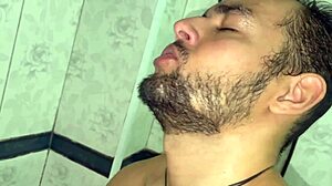 Barbudo's Bathroom Turns Into Rough Gay Big Cock Action Scene