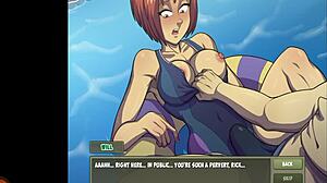 Witch hunter battles half-female scorpion monster intensely