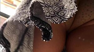 Upskirt Voyeur Captures Outdoor Skirt Flash
