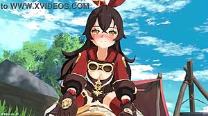 Outride her in genshin impact amber x aether animation