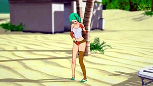 Bulma Gets Caught Masturbating In Kame House