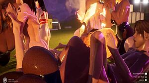 Shey Nights in an Animated 3D Cartoon Series