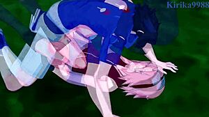 Sakura a Naruko šukají Sasuke