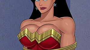 check out wonder woman taking lex luthor's huge cock in something unlimited parody